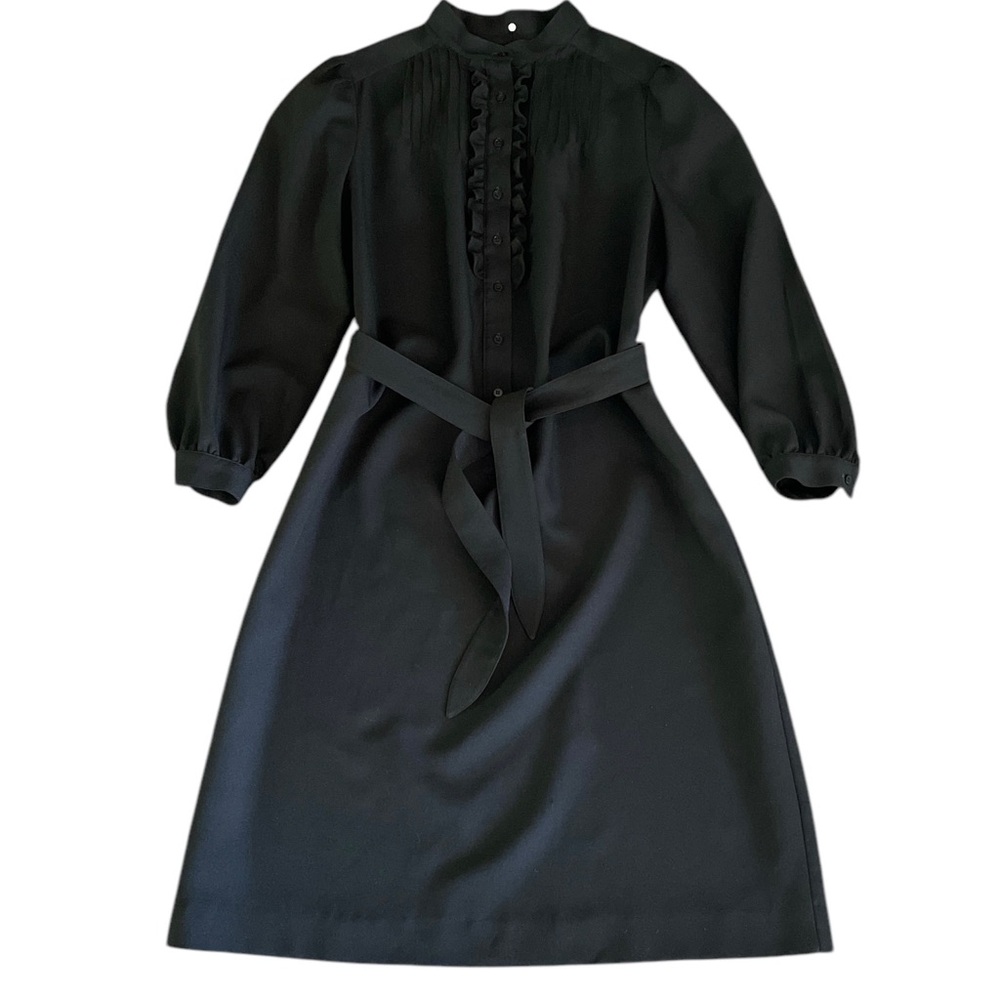 Schrader Sport vintage black midi dress
